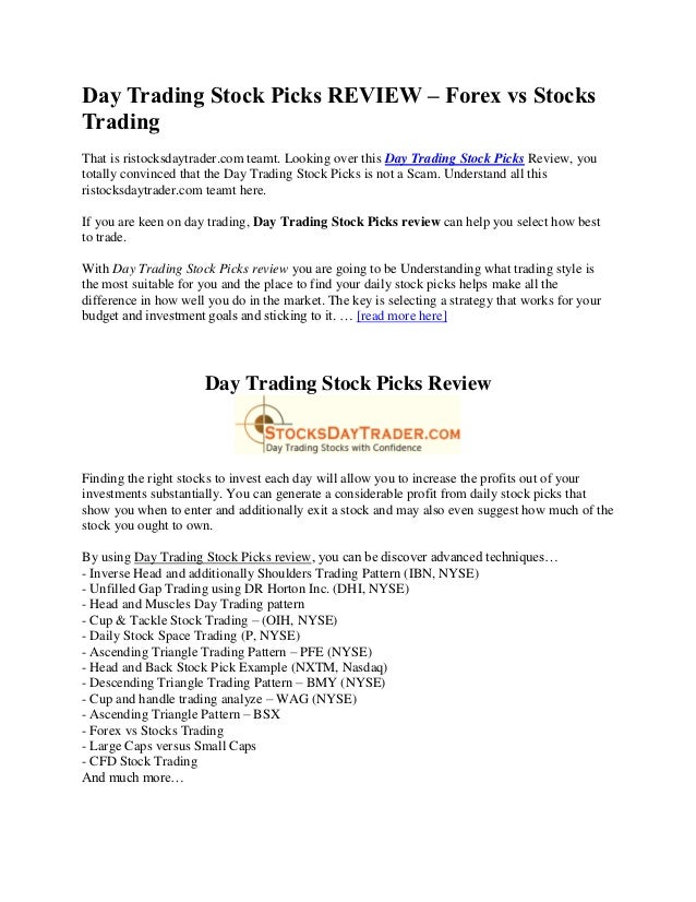 Real Time Day Trading Stock Picks - 